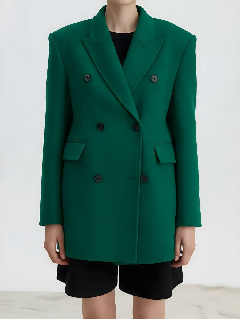 Elisa Women's Wool Blazer - Button, Tailored - Luxe Atire