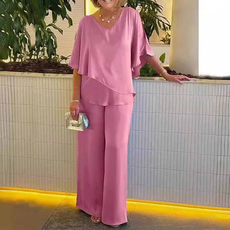Martha - Comfortable wide leg set