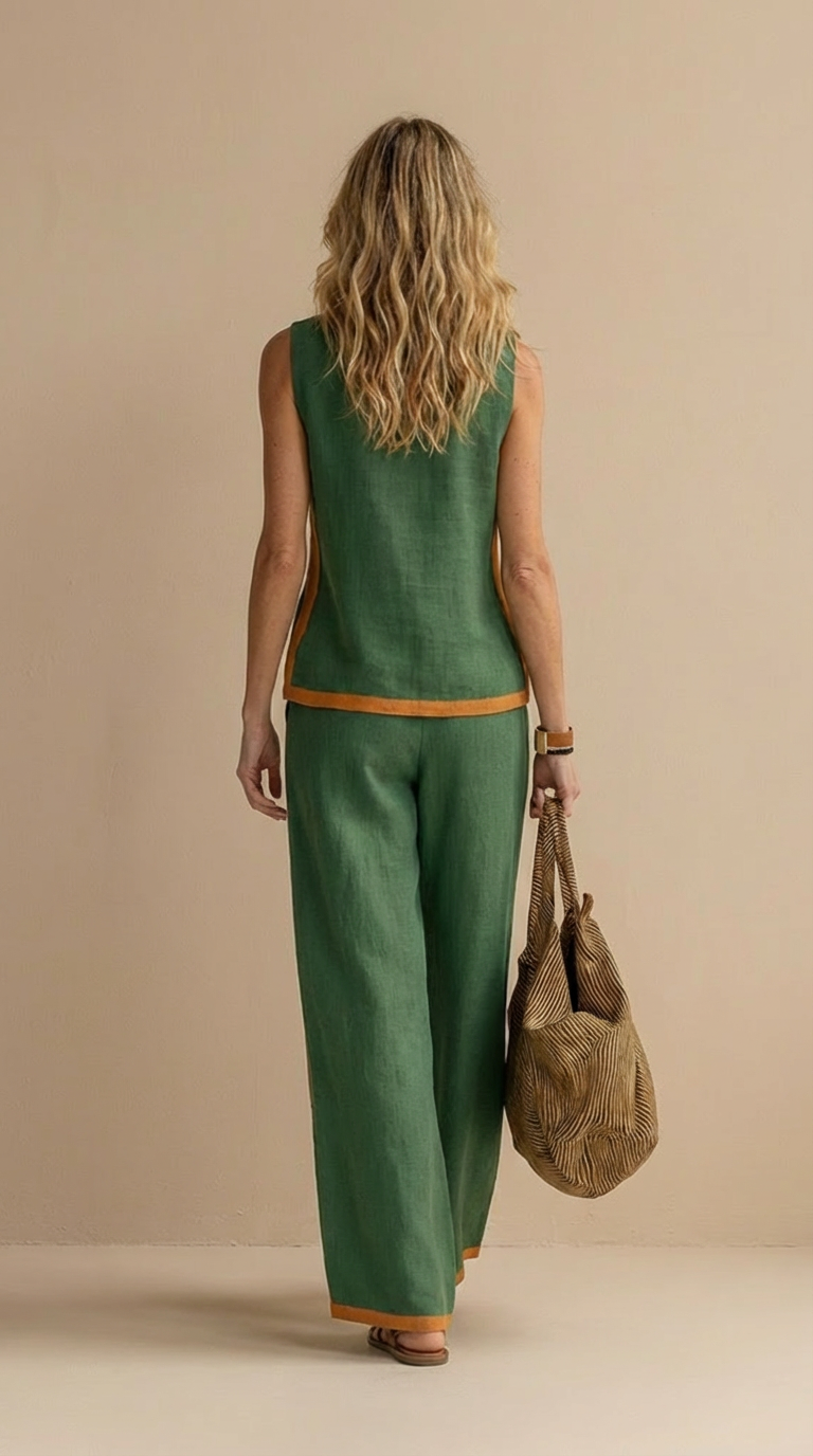 Paula™ – Completo Lino e Cotone
