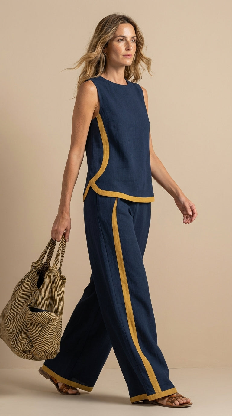 Paula™ – Completo Lino e Cotone