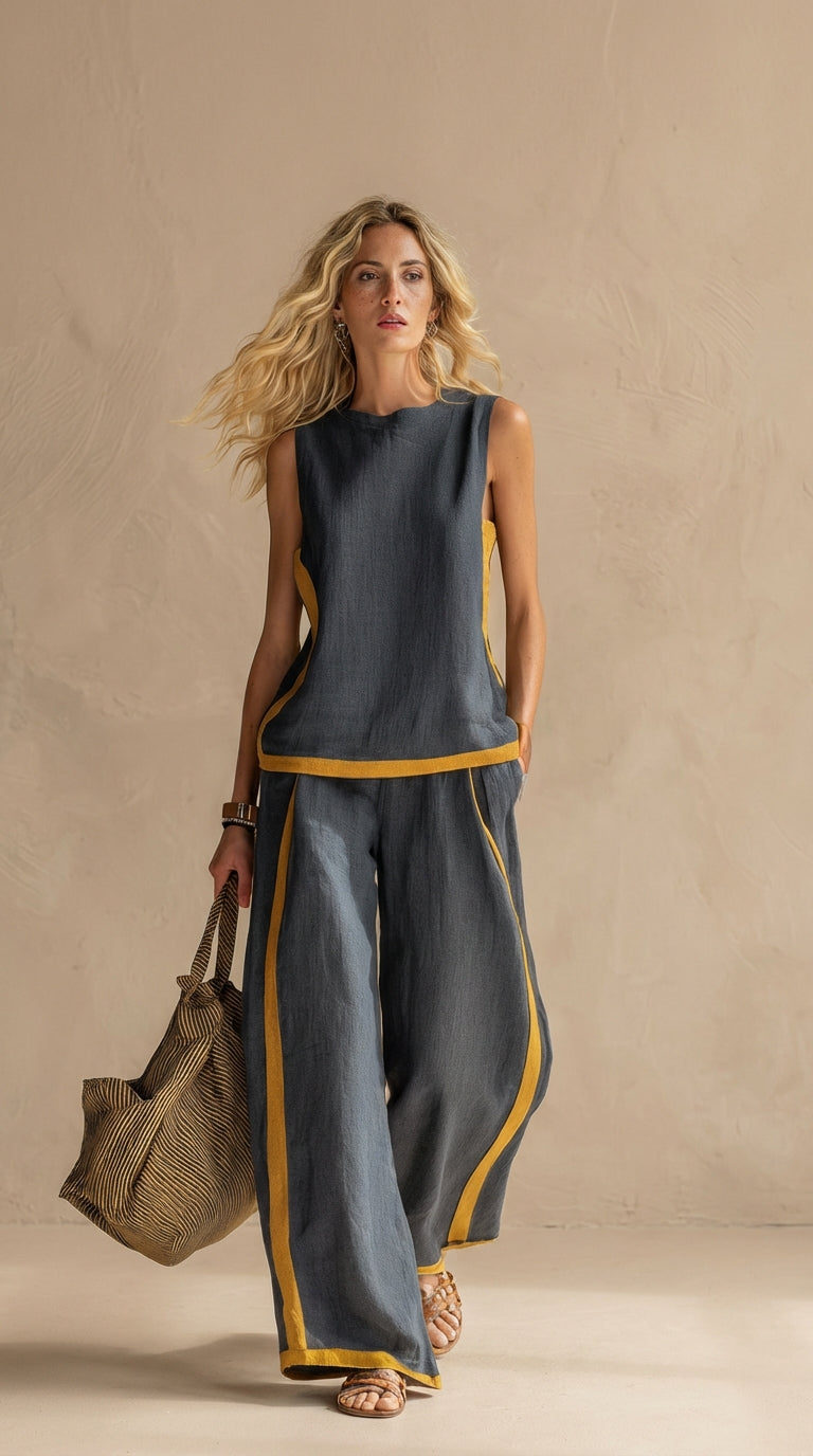 Paula™ – Completo Lino e Cotone