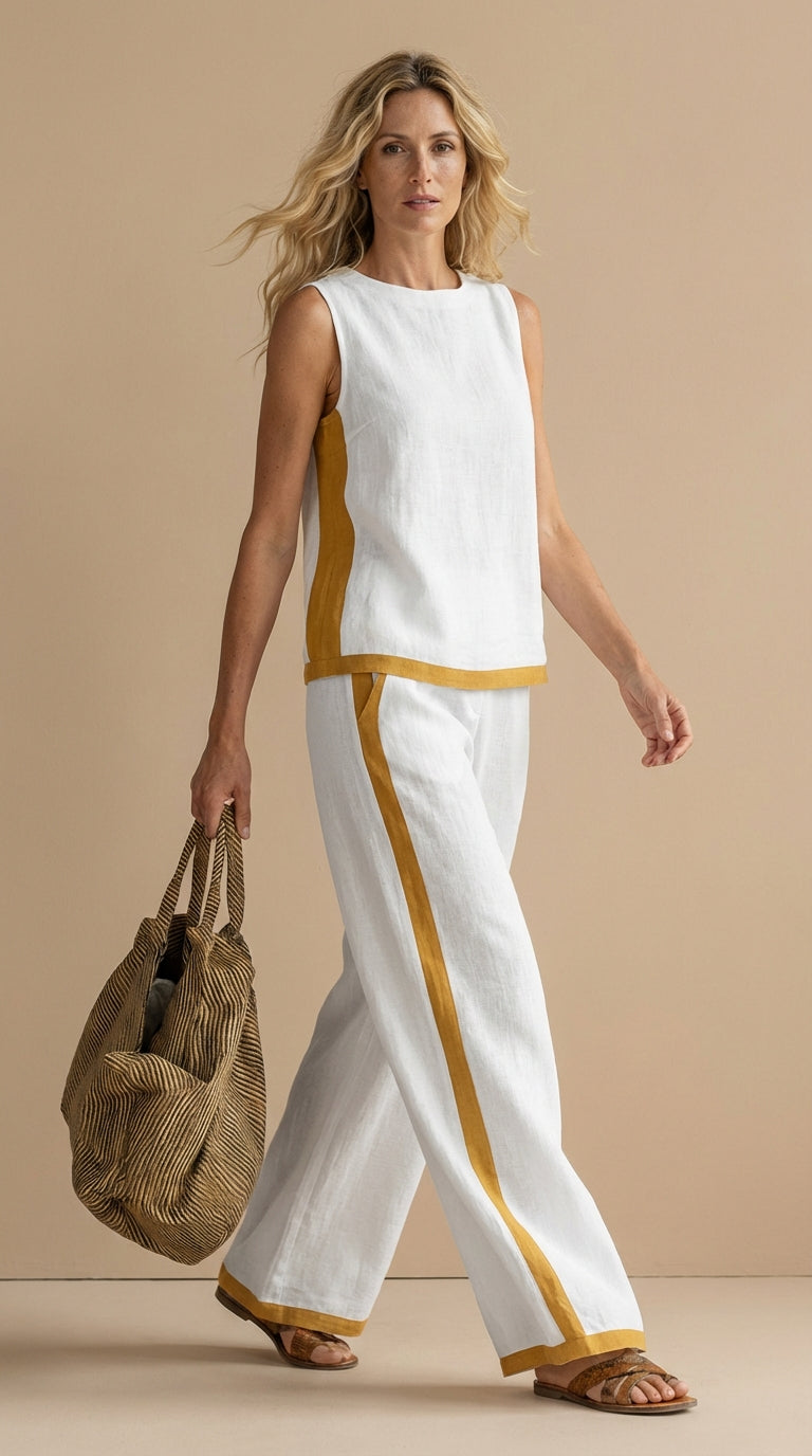 Paula™ – Completo Lino e Cotone