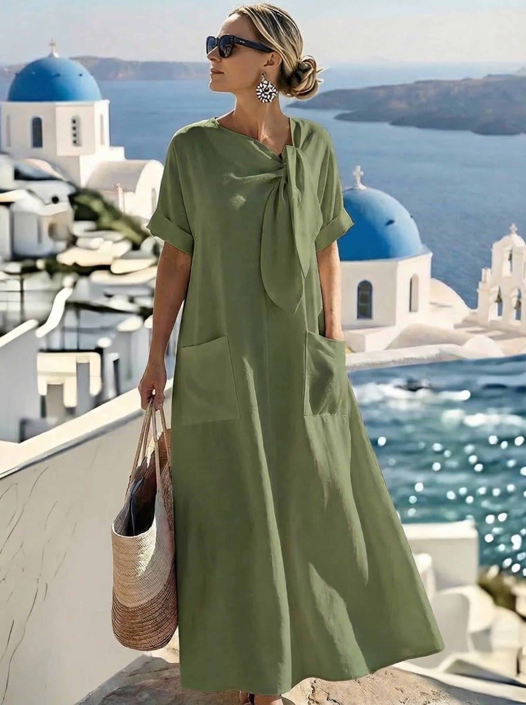 Fleur™ Elegant dress with pockets
