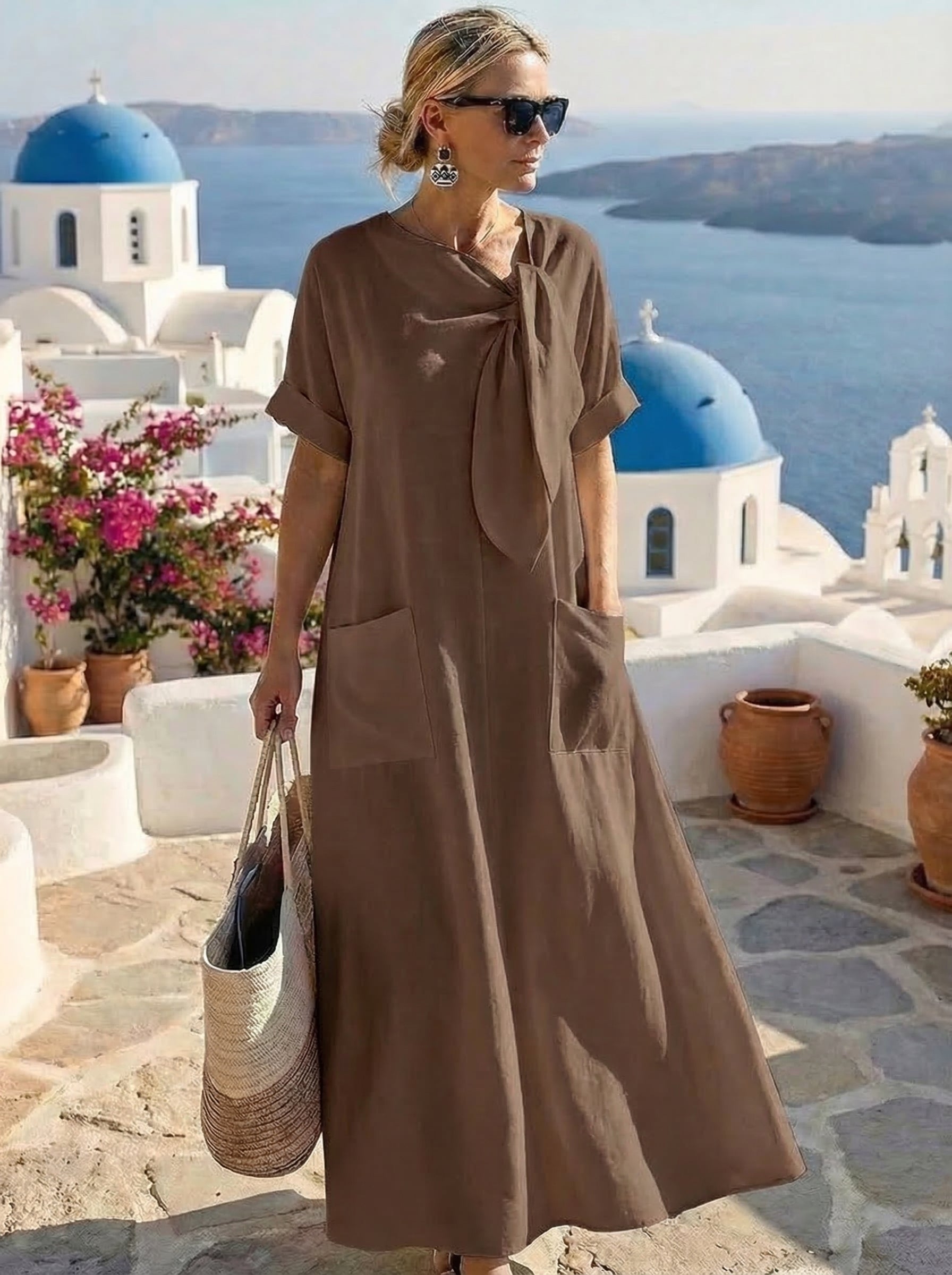 Fleur™ Elegant dress with pockets